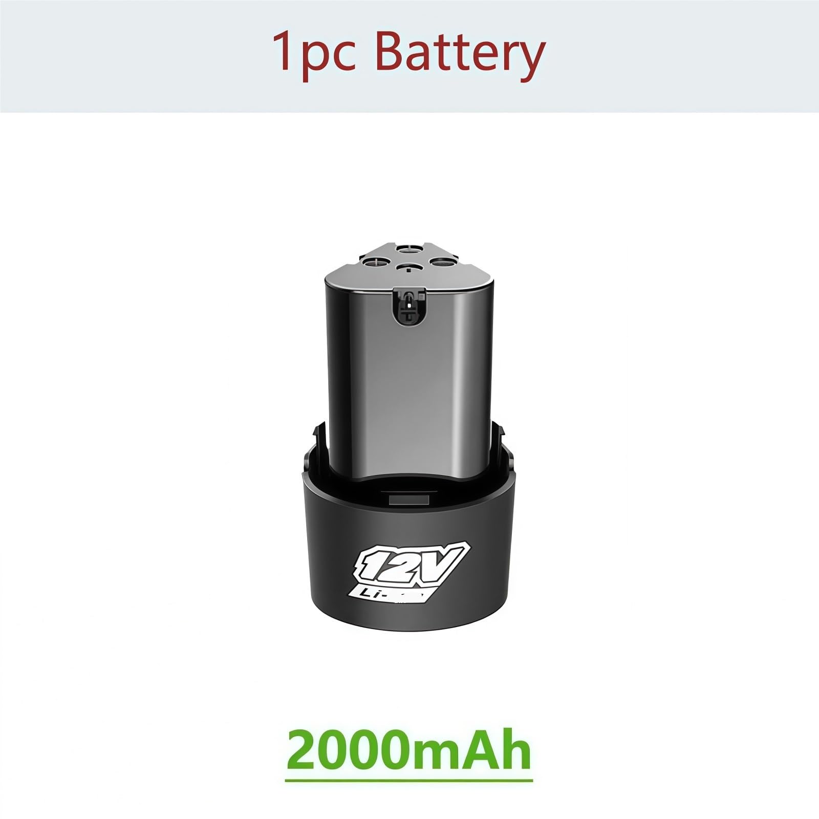 4000mAh B-type Uniwersalny akumulator litowo-jonowy 12V Kompatybilny z elektrycznym wkrętakiem, elektryczną wiertarką, szlifierką kątową, elektronarzędziami(B-type 1pc-2.0Ah)