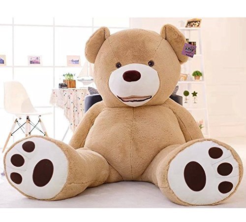 Hugme 250 cm Plüsch Teddy Giant Giant XXL Riesen Teddybär Plüsch-Teddybär Hellbraun – Bild 3
