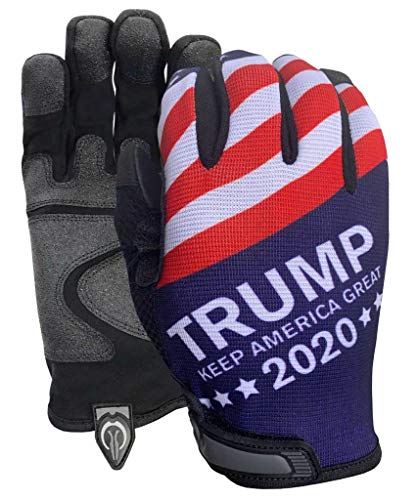 TRUMP 2020 Gloves for United States Patriots for All-Purpose Use - LG