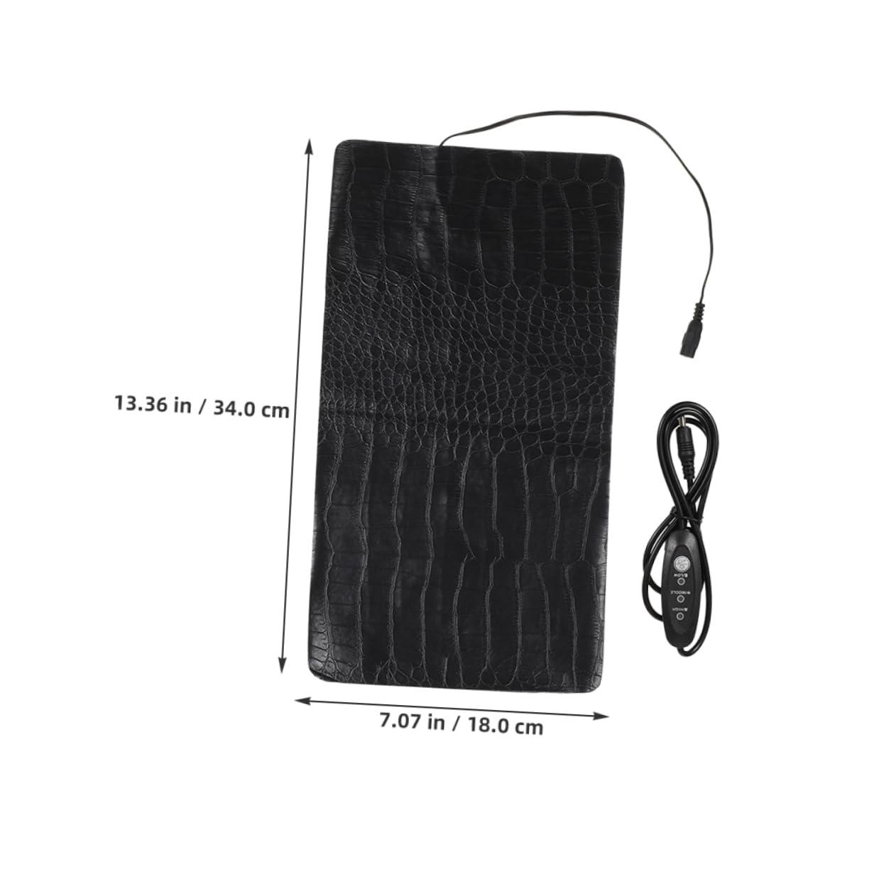 ORFOFE -Powered Pet Heating Pad 3 Modes Cat Dog Heating Mat Safe for Reptiles Portable Easy-Clean Home/Office