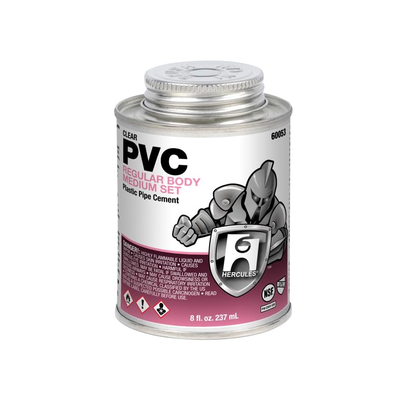 Hercules cemento claro para PVC 8 oz miniatura 1