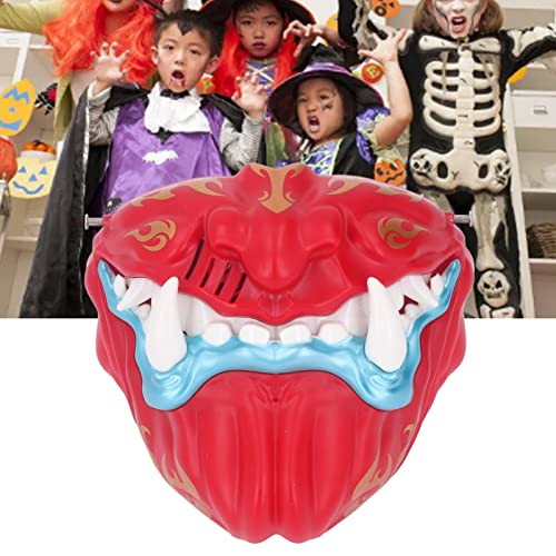 Capa facial infantil LED para cosplay, proteção facial de cosplay infantil com mudança de voz em for