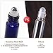 Mavogel Pack of 6, 10ml Cobalt Blue Glass Roll On Bottles with Stainless Steel Roller Ball for Essential Oil, Aromatherapy 3 Extra Stainless Steel Ball and 1 Essential Oils Opener Included