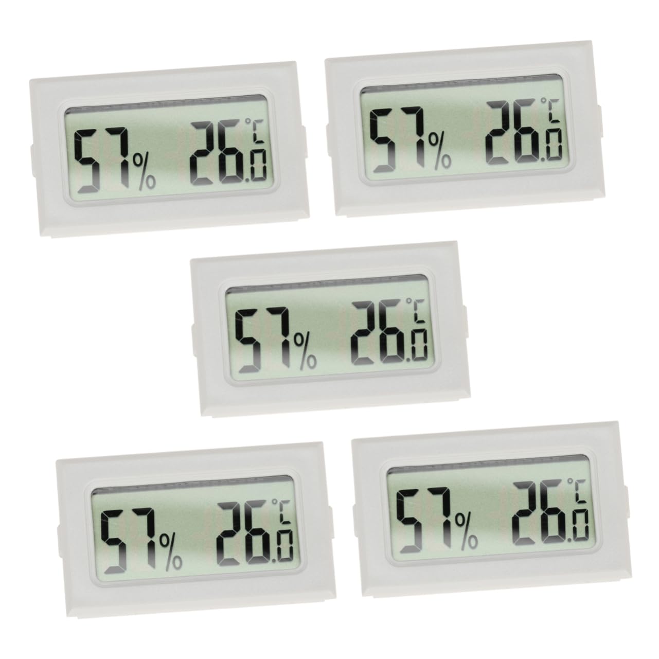 SUPVOX 10piezas Medidor De Humedad y Temperatura Mini Inalámbrico Para Uso Interior y Exterior Pantalla Lcd De Gran Higrometro Digital De Alta Precisión Consumo Energético