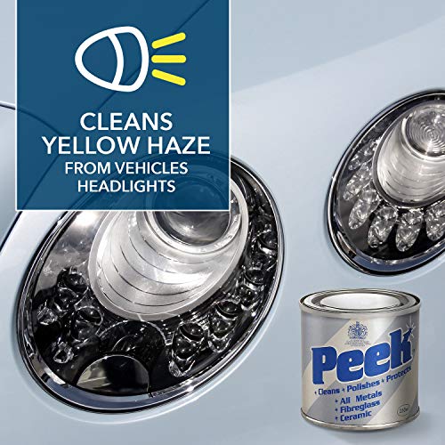 Peek 33700 Metal Cleaner Polishing Compound Paste To Clean, Polish, Shine And Protect Stainless Steel, Silver, Chrome, Fibreglass And Ceramic, 250Ml #TOP4
