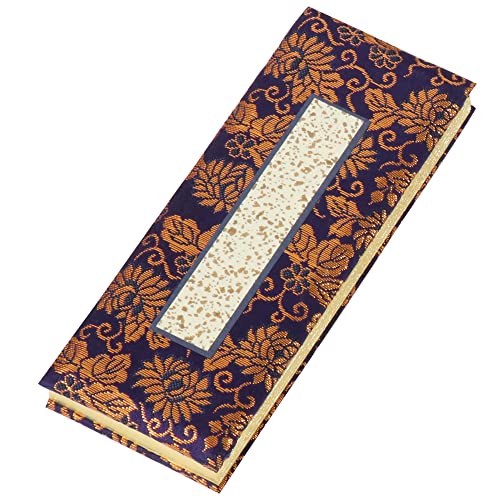 過去帳 便利な日付入り 6.0寸(縦18cm×横7cm) 紺色