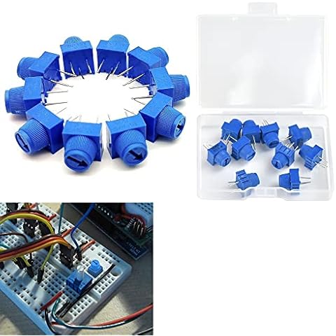 DIKEBAO 10 Pcs Potenciometro Arduino 10k Ohms Cover