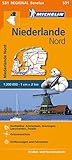 Michelin Niederlande Nord: Straßen- und Tourismuskarte 1:200.000 (MICHELIN Regionalkarten)