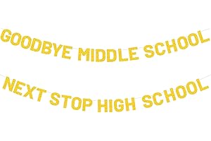 2024 8th Grade Goodbye Middle School Banner Decorations