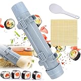 【Für Anfänger geeignet】Das sushi maker-Maker's Tool ist sehr anfängerfreundlich.Der sushi bazooka hat ein geteiltes Design für ein kompaktes Endprodukt, das durch Druck von Hand schnell geformt werden kann. Die seitlichen Clips verhindern, dass die Reiskugeln aus dem sushi maker set herausspringen. Der sushi maker roller kann zerlegt werden, um die Reiskugeln aufzubewahren und zylindrische Reiskugeln herzustellen.