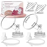 Nenesupply Aftermarket Pump Parts for Spectra S2 Spectra S1 Spectra 9 Plus Breastpump Flange Valve Tubing Backflow Protector Not Original Spectra Parts (Flange 24mm (M))