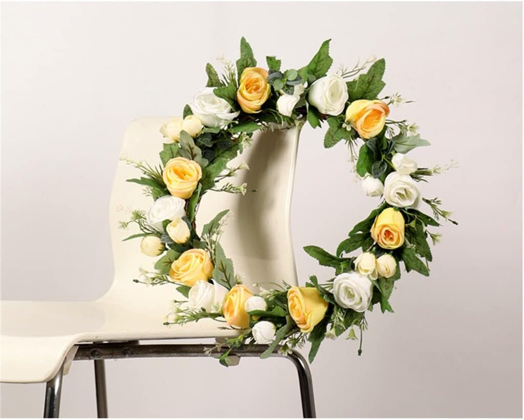 European Embroidered Ball Wreath Simulation Flower Decoration Home Pendant