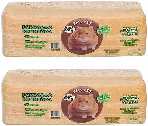 2 Serragem Forração Maravalha Prensada Para Hamster Aves e Compos...