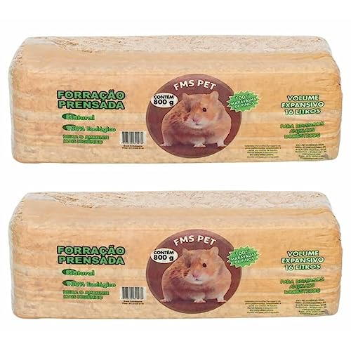 2 Serragem Forração Maravalha Prensada Para Hamster Aves e Compos...
