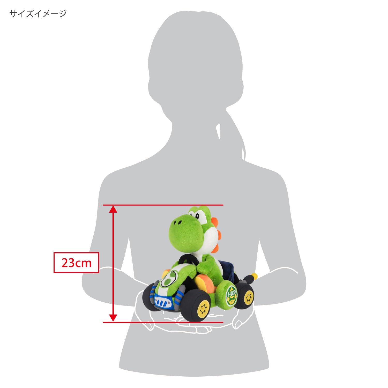 Amazon.co.jp: Sanei Boeki MKW02 Super Mario Kart World Yoshi Plush