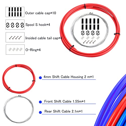 DY.2ten Cavo del Cambio della Bicicletta (2 m)