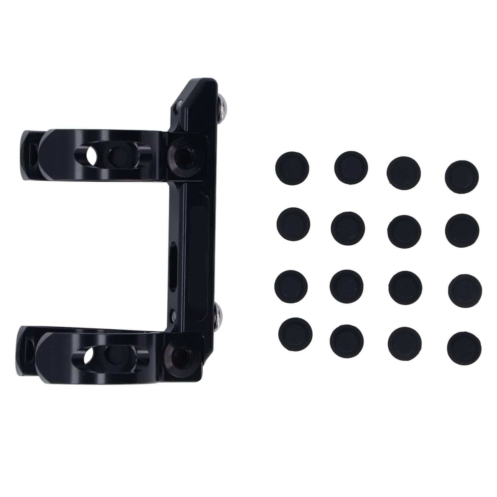 Klapper Sattelstützen-Kesselhalter Mount aus Aluminiumlegierung, Stärke und Fade, mit Kissenpolster, für Birdy, Dahon und andere faltende Fahrräder, Schwarz