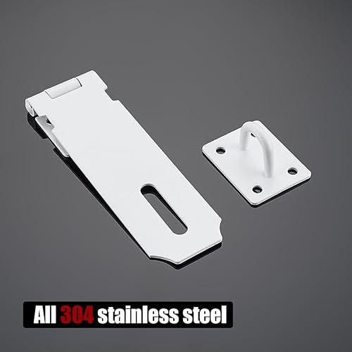 Miniatura 9 de JQK Cerradura de cerrojo de puerta, 5 pulgadas de acero inoxidable 304 de seguridad de cierre de cierre de grosor 0.075 in, bronce antiguo, DL130-QG