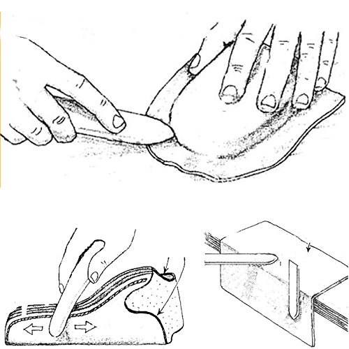 Genuine Bone Folder, Vencink 8 Inch Real Bone Folder Natural Origami Paper Creaser Scoring Folding Tool For Leather Cards Diy Handmade Bookbinding Burnishing Shaping Creasing #TOP7