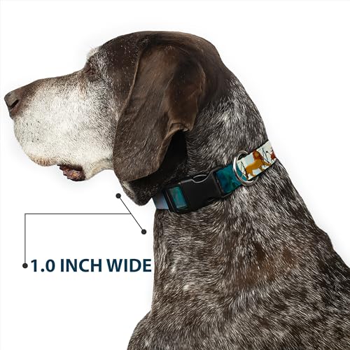 Buckle-Down Plastic Clip Collar - Lion King Simba, Pumba & Timon Growing Up - 1' Wide - Fits 9-15' Neck - Small