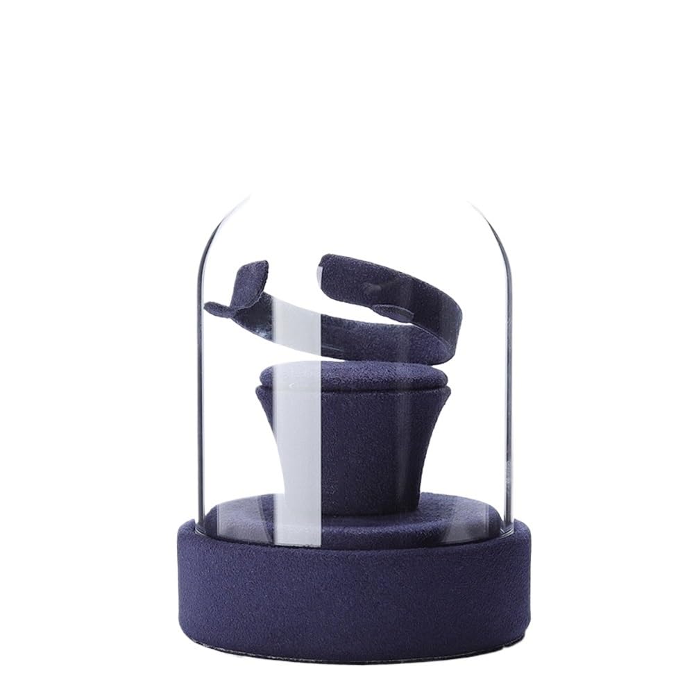 Pq7hKv2wD Jewellery Organiser Glass Jewelry Display Case Dustproof