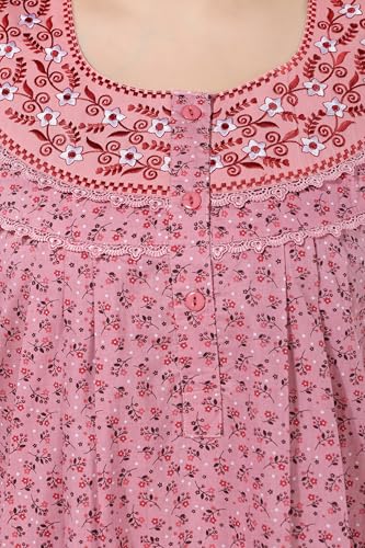 Image of Soulemo Women's Pure Cotton Floor Length Nighty 1690