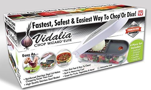 The Original Vidalia Chop Wizard Elite - 30% More Chopping/Dicing Area Than Other Brands
