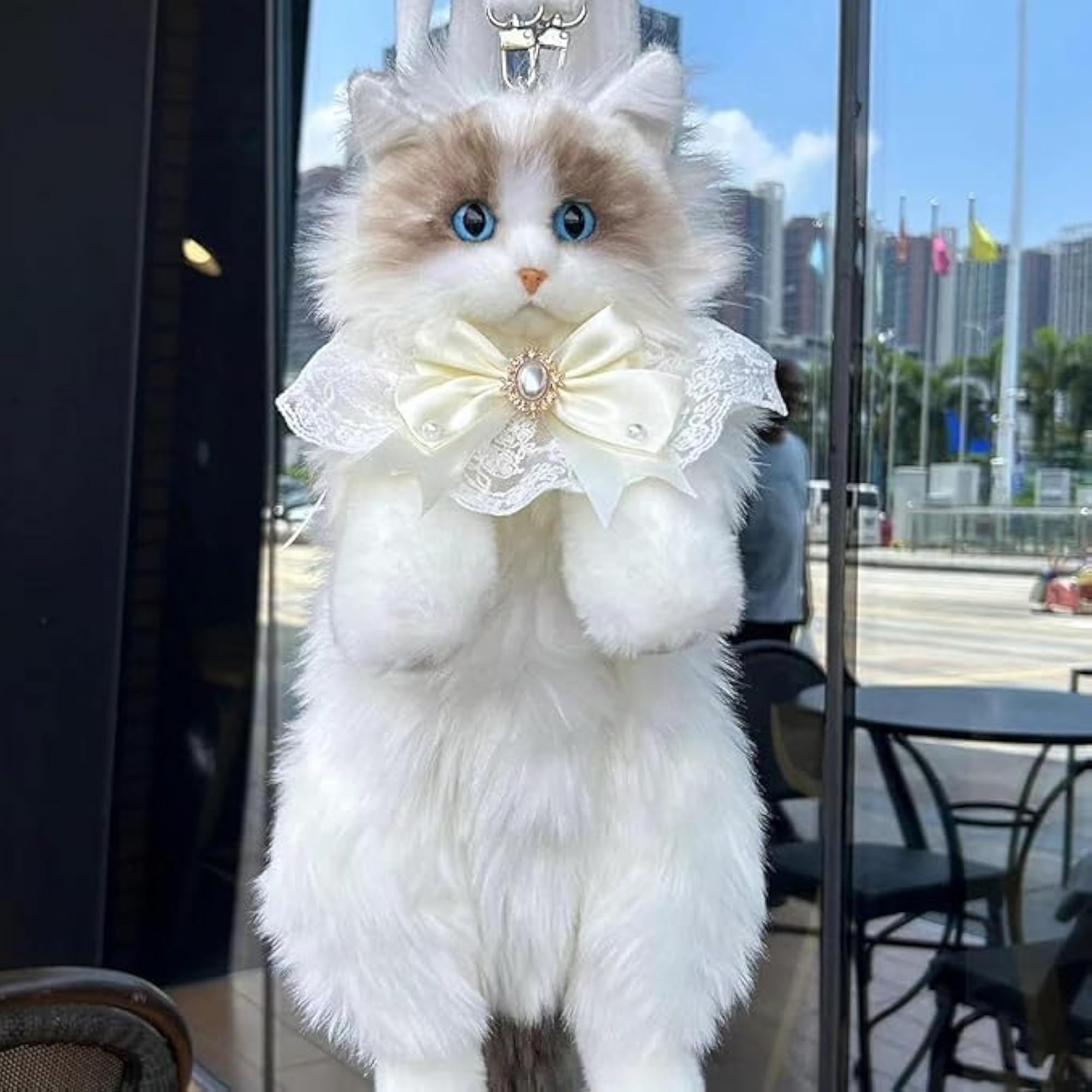 3D Ragdoll Cat Shape Backpack for Girls, Cute Design
