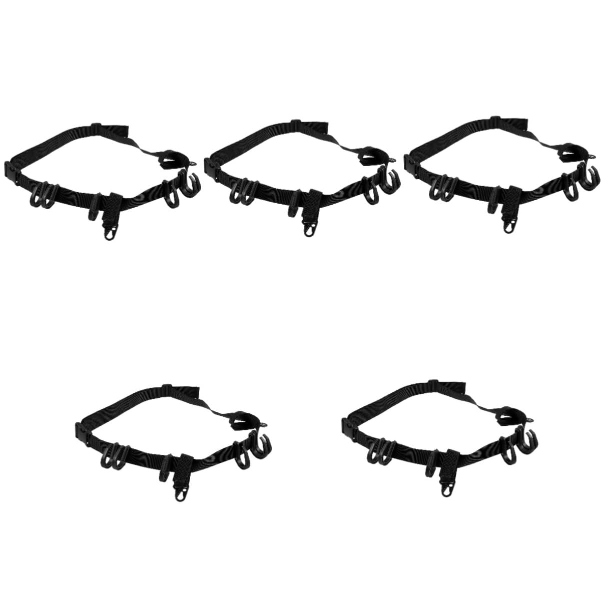 SUPVOX cricchetto stendibiancheria per Appendere i Vestiti Cintura da Wading per la Pesca a Mosca Ramo Sbarra Filo Ganci per Albero da Caccia Ganci Porta Accessori Poliestere Black