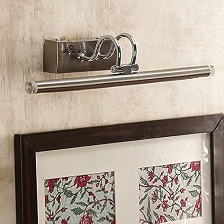 VRCT Waterproof Curve 6W LED Warm White Mirror Picture Wall Light, Bathroom Strip (Metallic)