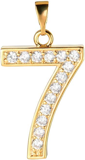 Iced Out Necklace for Men - Hip Hop Number 0-9 Letter Pendant - Copper Plated 18K Gold Micro Inlaid Zircon with 24in Rope Chain Hip Hop Rapper Jewelry Giftting