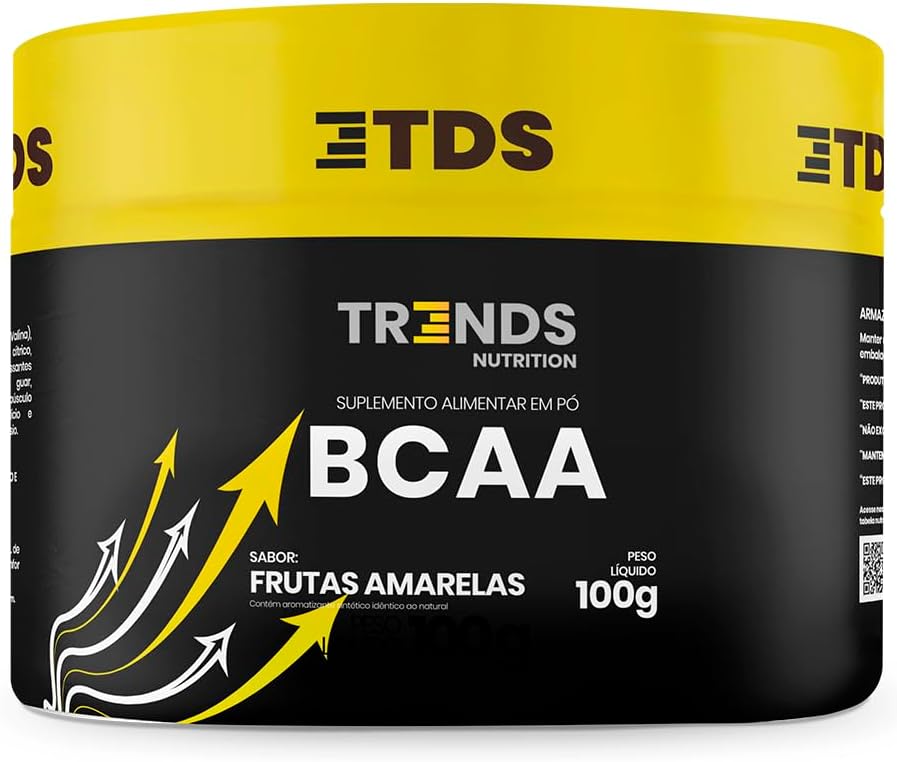 Bcaa Aminoácidos Suplementos Pós treino Pote 100g - Trends Nutrit...