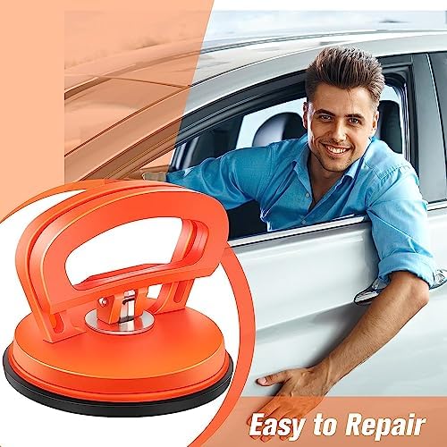 Car Dent Puller, 50PCS Car Dent Remover Tools for Car Dent Repair, Glass, Screen, Tiles & Objects Moving, Orange - 5