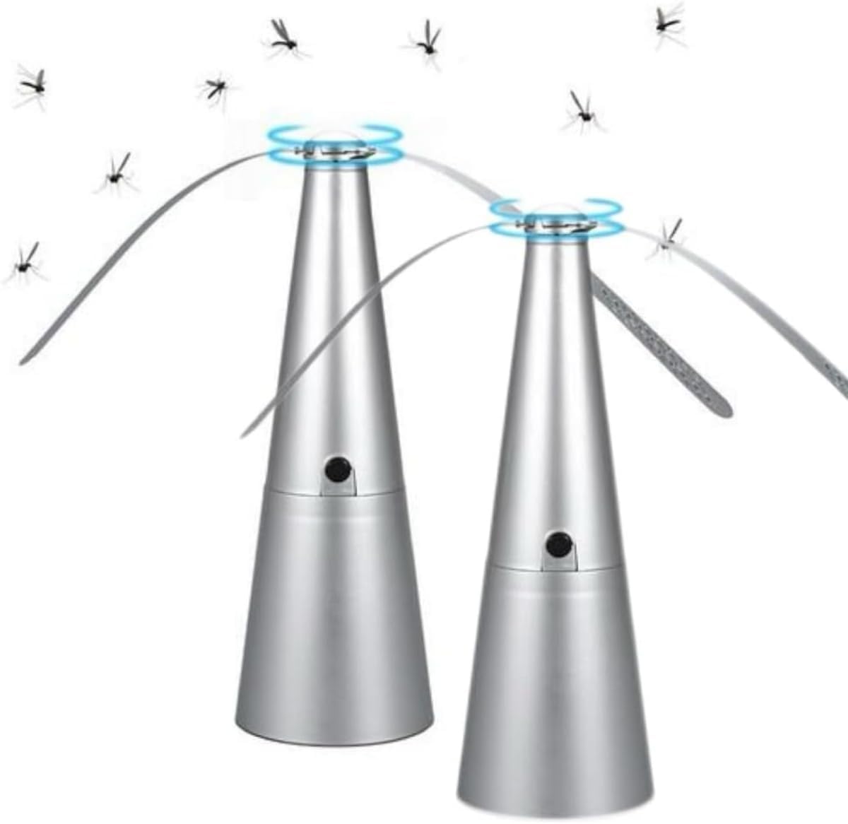 Fly Fans For Tables, Fly Spinner For Table, Portable Fly Deterrent Fans for Food Tables, USB Plug-in & Batteries Powered, Portable Fan Gadgets For Indoor Oudoor Picnic BBQ Party Camping Home Kitchen