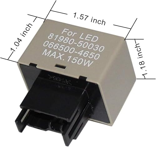 Miniatura 10 de SOCAL-LED 3-Pin CF14 CF-14 EP35 velocidad ajustable estroboscópica electrónica LED intermitente relé para arreglar bombillas LED de señal de giro