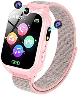 PTHTECHUS Smartwatch Kinder - 1.68'' Uhr Telefon für Mädchen Jungen mit Anruf, SOS, 18 Spiele, Musik, Kamera, Wecker, Taschenlampe, Kinderuhr Telefonieren Smart Watch Kids Geschenk