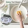 Chef Power Ceramic Cookware Sets, 19Pcs Pots and Pans Set Non Stick with Detachable Handle, Induction Dishwasher Oven Safe Cookware Set, RV Kitchen Set Removable Handle, Light Purple #4