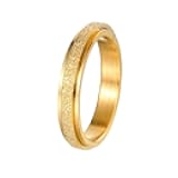 Pingyongchang Anxiety Rings Titanium Steel Spinner Fidget Band Ring for Women Inspirational Relieving Anxiety Wedding Promise Lucky Statement Jewelry Comfort Fit Size 6 to 10