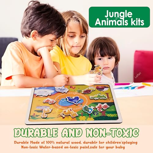 Image of Wooden Animal House Puzzle Toy Montessori Shape Sorting Puzzle with Animals and Matching Homes Educational Wooden Puzzle for Toddlers and Kids Age 2 3 4 5 6 7 Years Fine Motor & Logic Skill Builder