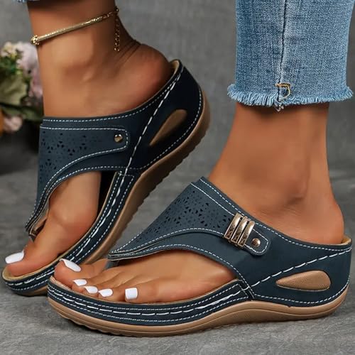 Orthopedic Sandals for Women 2025 Womens Sandals Comfortable Dressy Arch Support Wedge Slippers Casual Flip Flops2