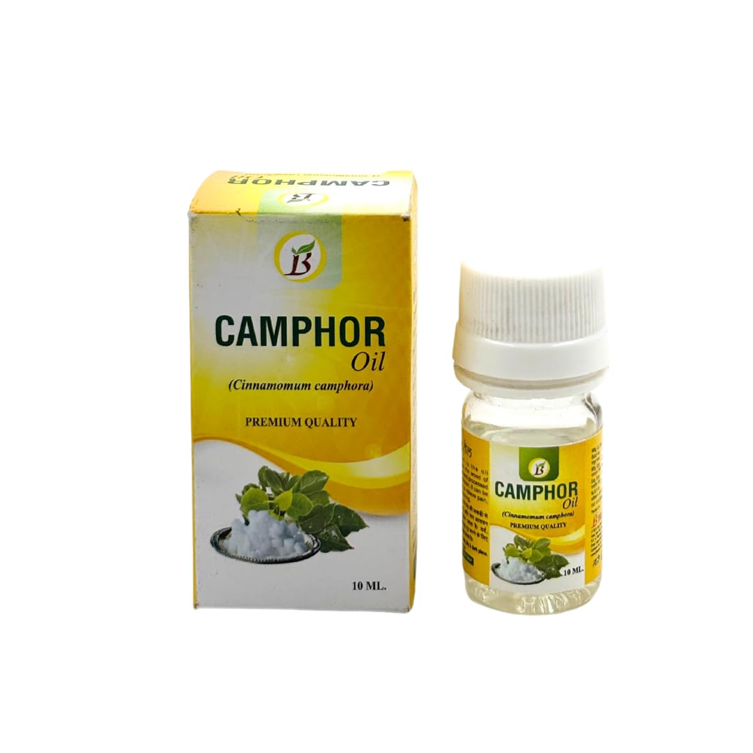 Bharat Ayurvedic Aushadhalaya Camphor OilAyurvedic & Herbal Oils for Health 10ml(PACK OF 2)-image-43