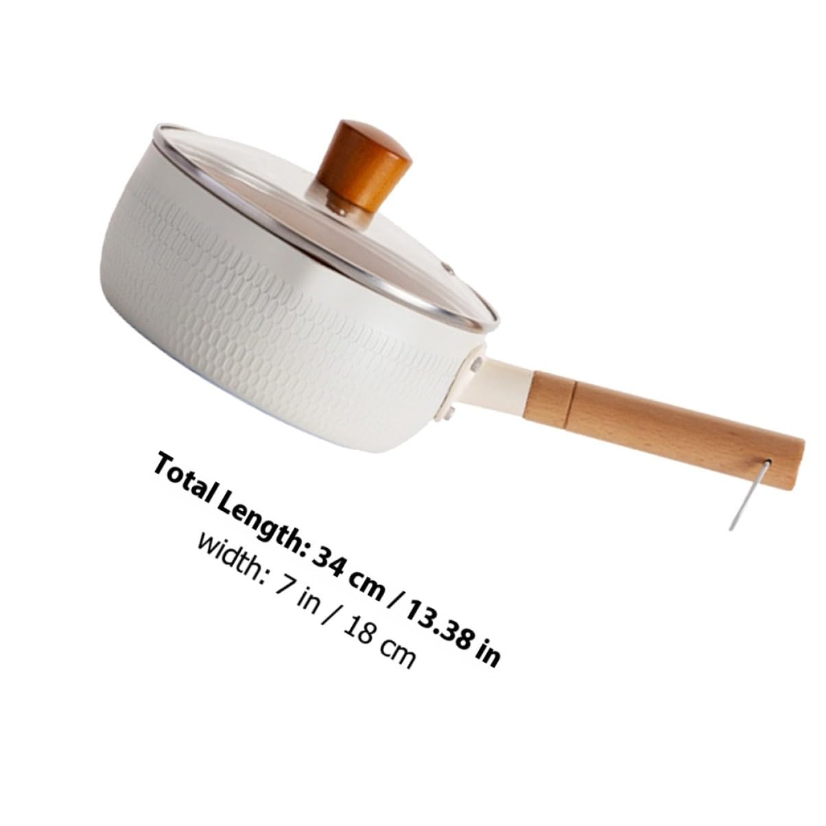 Olla Multifunción Antiadherente para Cocinar Leche y Alimentos Infantiles con Mango Ergonómico Diseño Prueba de Fugas para Sopas Salsas y Fideos Instantáneos Color