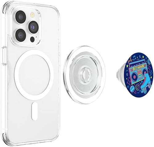 Miniatura 3 de Retro Boombox Roller Skate Fun PopSockets PopGrip for MagSafe