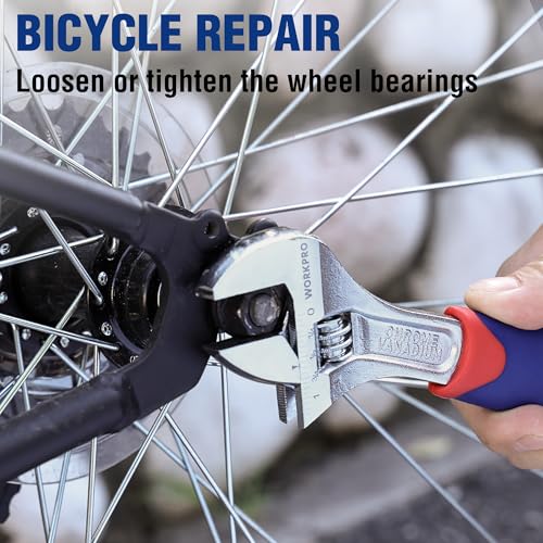 WORKPRO Adjustable Spanner Set 3-Piece, Metric and SAE Wrench Spanner, 6-inch(150mm), 8-inch (200mm),10-inch(250mm), Adjustable Spanner Wide Jaw, Soft Handle 8 WORKPRO Adjustable Spanner Set 3-Piece, Metric and SAE Wrench Spanner, 6-inch(150mm), 8-inch (200mm),10-inch(250mm), Adjustable Spanner Wide Jaw, Soft Handle - Image 8