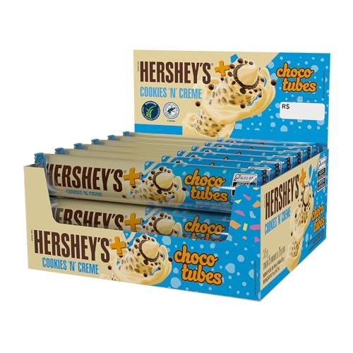 Display Hershey's Chocotubes Cookies N' Creme 25G - 15 Unidades