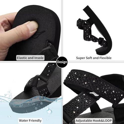 Image of Women's Original Sport Sandals Hiking Sandals with Arch Support Yoga Mat Insole Light Weight Outdoor Water Shoes