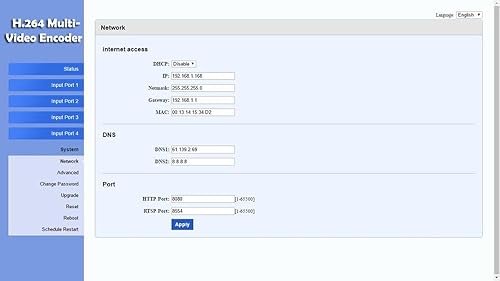 Miniatura 6 de iseevy 4ch 1080P 2ch 4K H.265 H.264 HDMI Video Encoder 4 HDMI to IP Converter Support RTMP RTMPS SRT RTSP UDP RTP HTTP FLV HLS TS Protocols