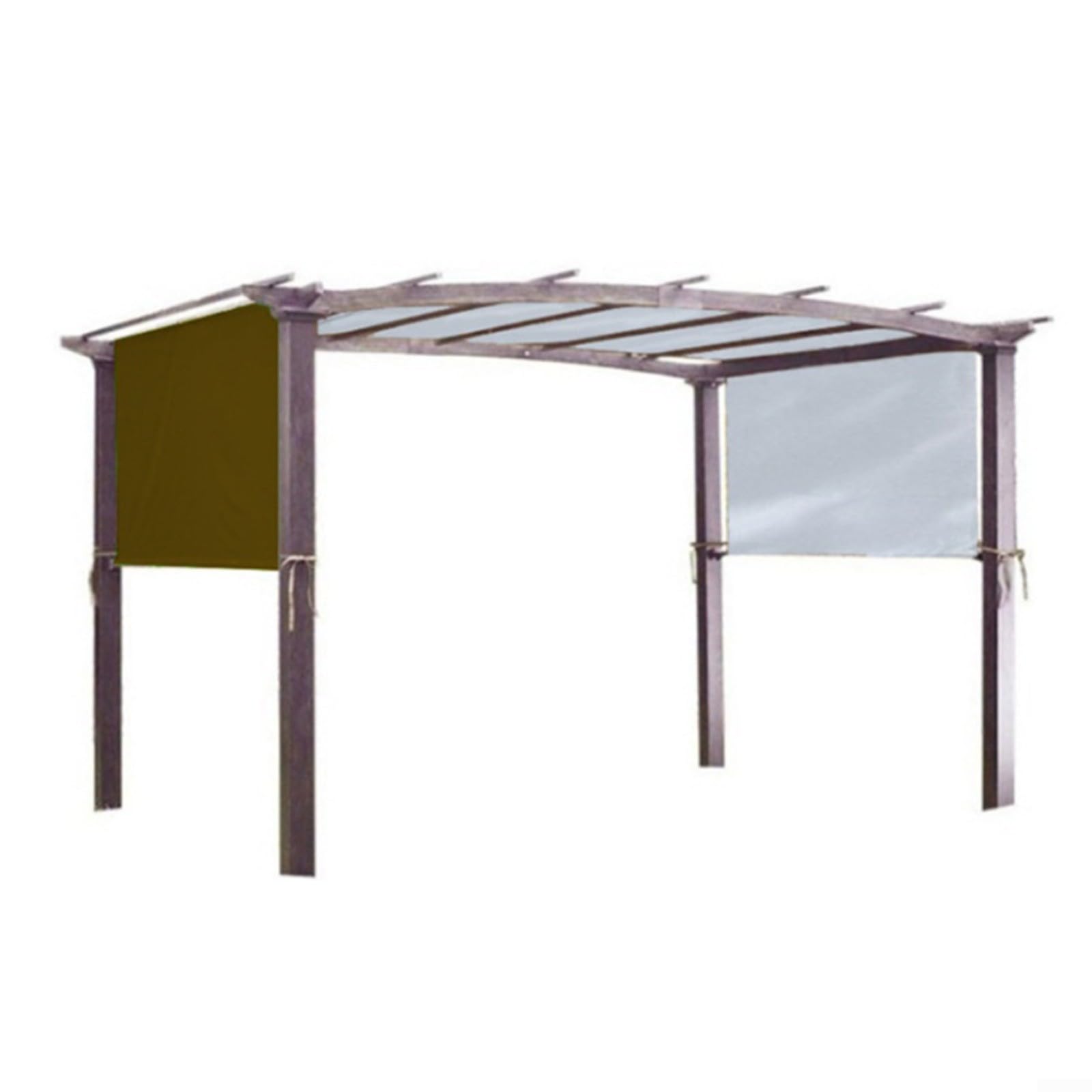 Toile de rechange pour pergola 5,2x2m polyester respirant protection solaire