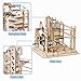ROKR 3D Wooden Puzzles Marble Run Set - Mechanical Model Kit for Adults DIY Roller Coaster Toys Gifts (Marble Channel)