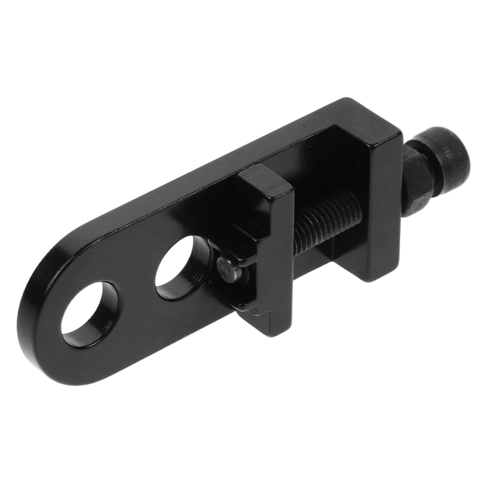 ifundom Kettenspanner Einstellgerät für Fahrräder Verstellbarer Kettenadapter zur Vermeidung von Kettenrutschen CNC Gefräst Schwarz für Einfache Installation und Langlebige